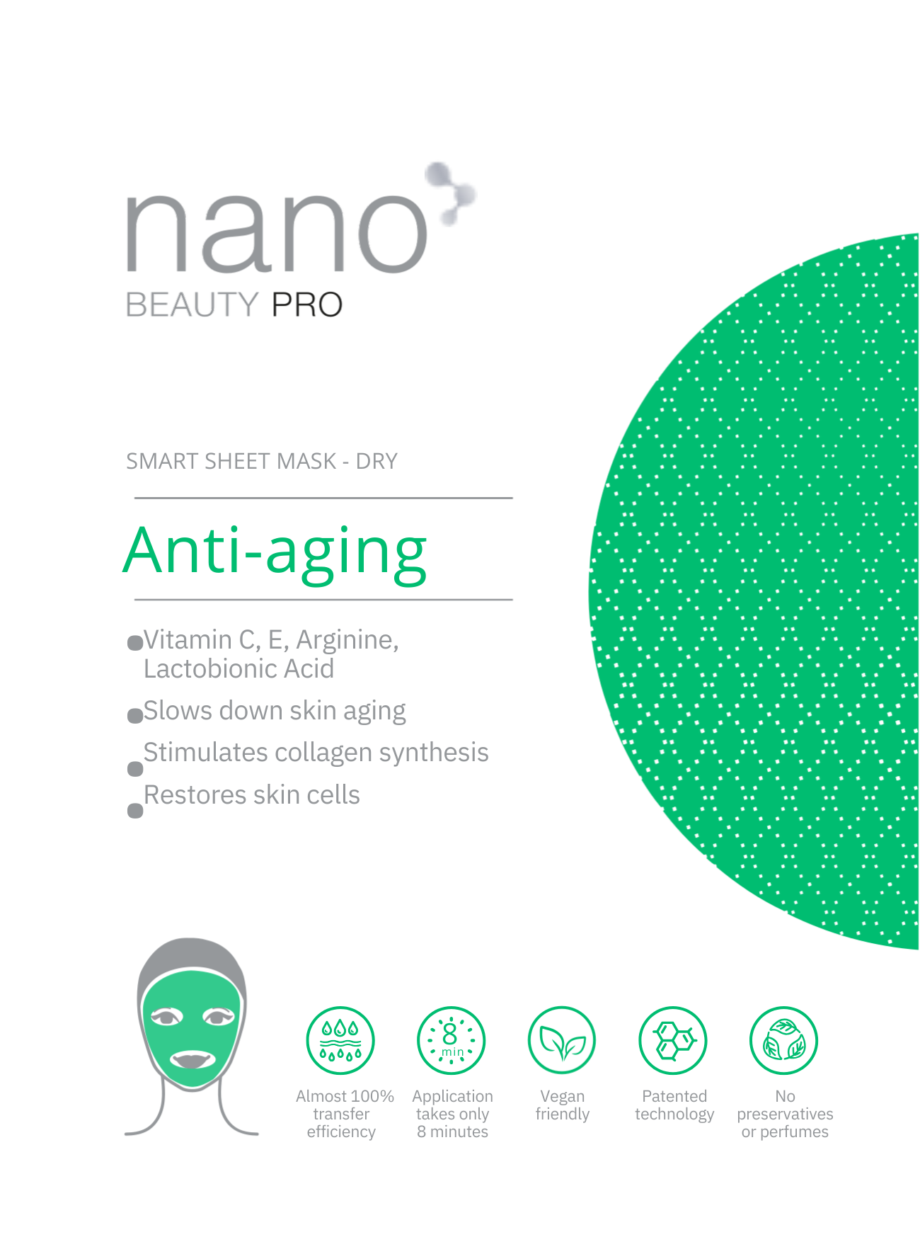 Nano Beauty Pro: Nanofiber Face Mask with Anti-Aging Effect
